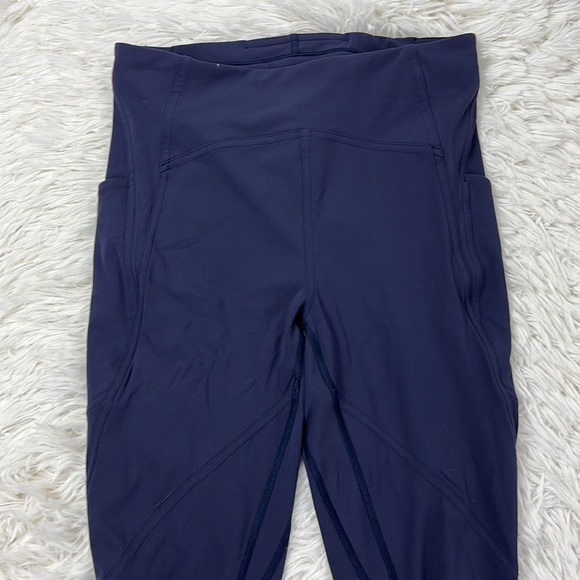 Lululemon Lead The Pack Crop 23" Midnight Navy - Picture 3 of 7